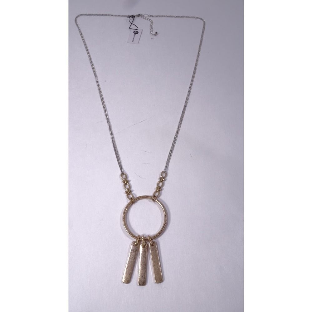 bay to baubles Stitchfix Women's Hammer Gold Stick Pendant Necklace NWT 58